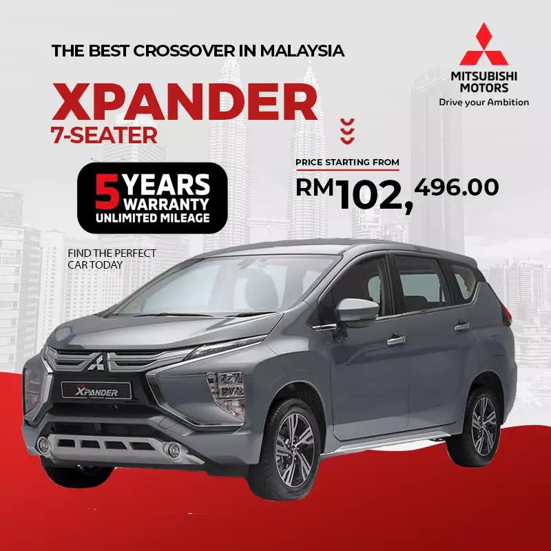 mitsubishi sarawak xpander grey